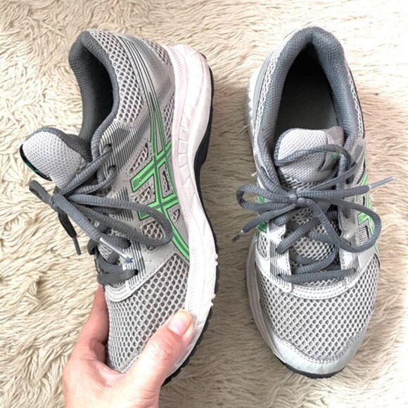 Asics GEL-Contend 5 Gray / Green Runners - 6US, light use! - Picture 8 of 9
